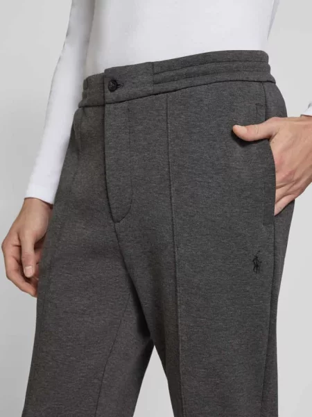 Spodnie dresowe o luźnym kroju z wyhaftowanym logo model MESH FACE' Polo Ralph Lauren