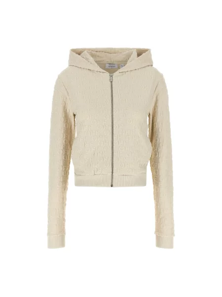 Bluza z kapturem Off-white frotte biała