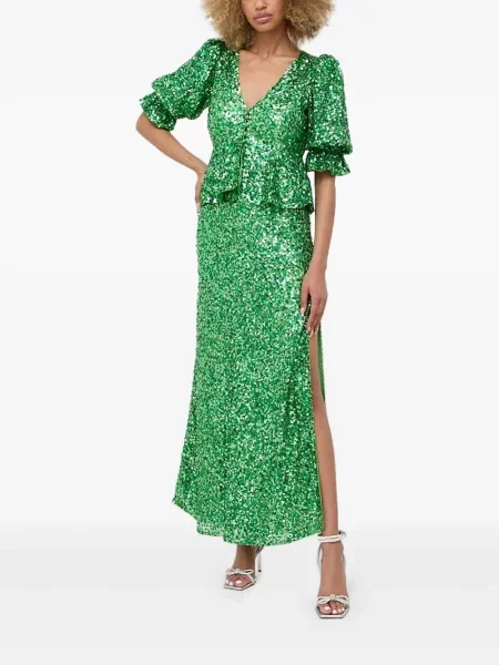 Rochie maxi Notes Du Nord de costum verde