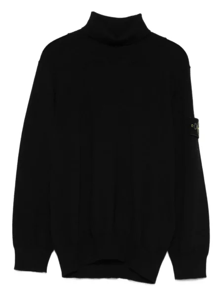 Sweter dziecięcy Stone Island czarny