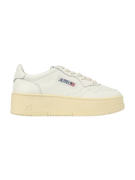Sneakersy Autry na platformie białe