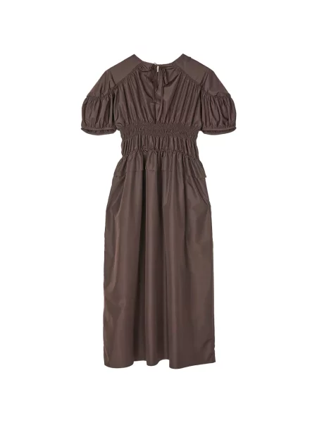 Rochie midi Cecilie Bahnsen evazată maro