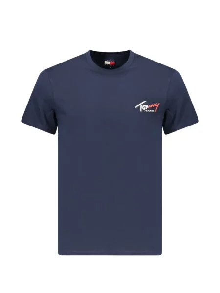 Tricou Tommy Jeans cu imagine albastru