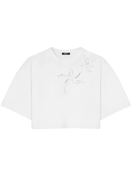 Cropp tricou Versace cu broderie alb