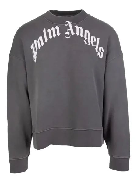 Hanorac crewneck Palm Angels negru