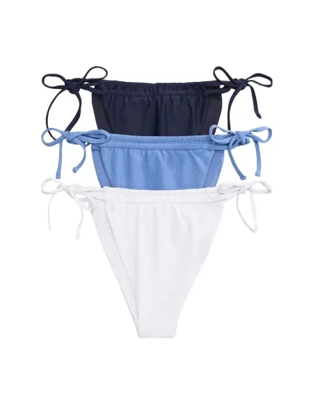 The Set Slip costum de baie albastru regal / albastru închis alb
