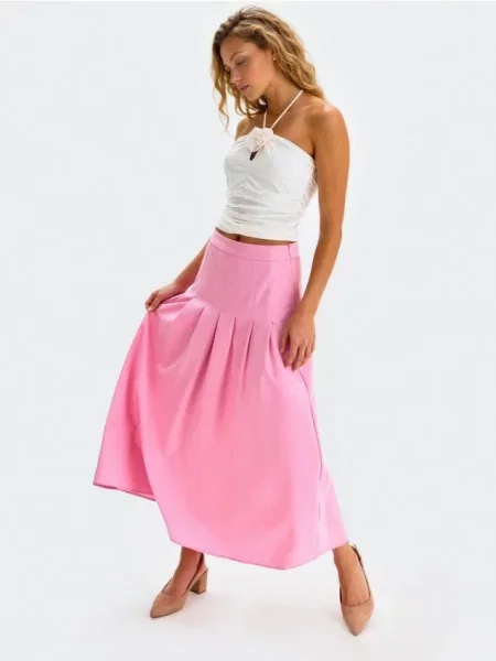 Юбка миди Sinsay розовая