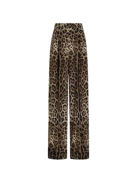 Pantaloni Dolce & Gabbana de lână cu imagine
