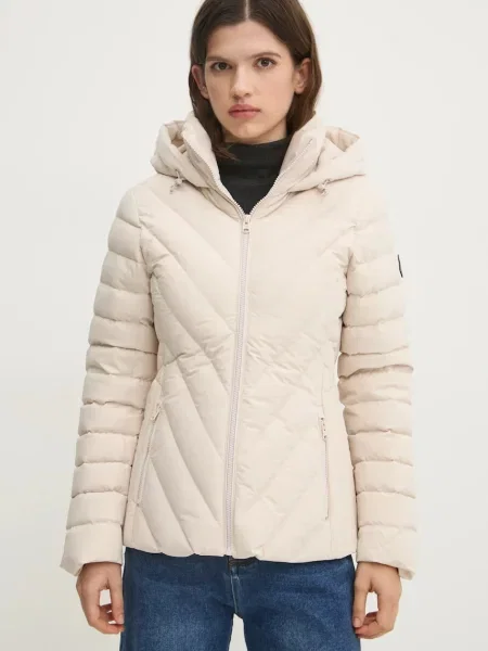 Яке Abercrombie & Fitch зимен модел бежово