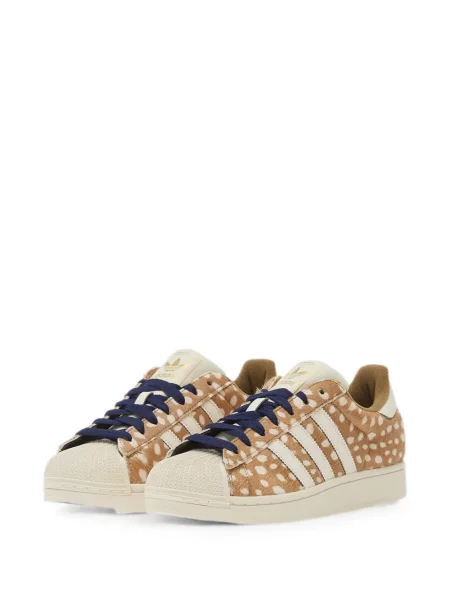 Pantaloni scurți Adidas cu imagine cu model leopard negru