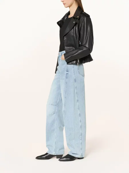 Boss Jeansy Baloon blau niebieskie