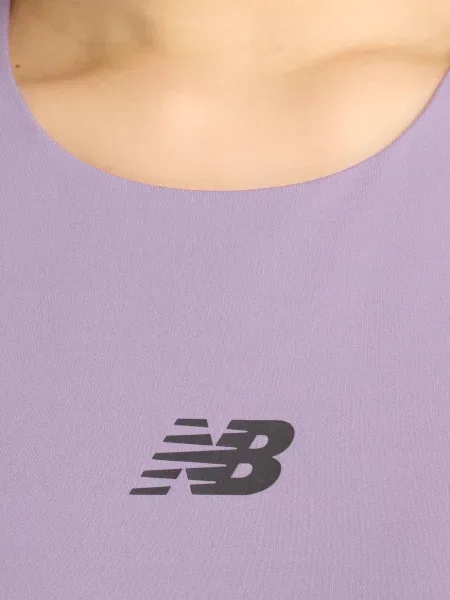 Укороченный топ New Balance фиолетовый