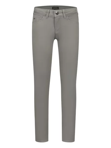 Jeansy straight leg dziecięce Emporio Armani szare