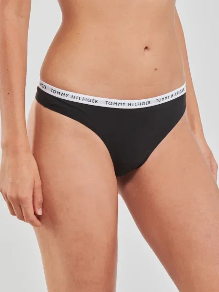 Chiloți tanga Tommy Hilfiger negru
