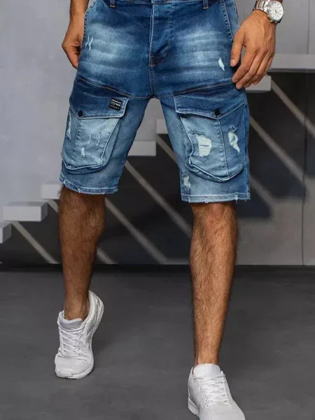 Pantaloni scurți din denim Dstreet albastru