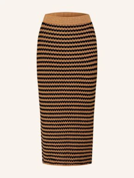 Weekend Max Mara spódnica brązowy midi ołówkowa czarna