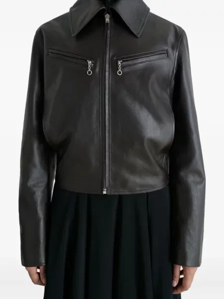 Geanta de piele Lemaire maro