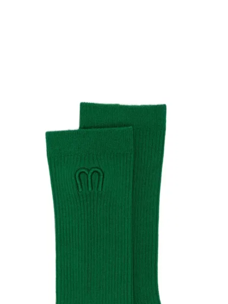 Șosete Maje cu broderie verde