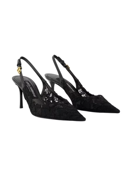 Czółenka Dolce And Gabbana skórzana czarna