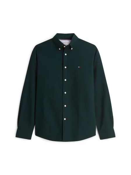TOMMY HILFIGER Cămașă Heritage închis verde
