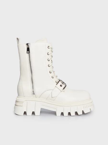 Кожаные ботинки Prpy белые