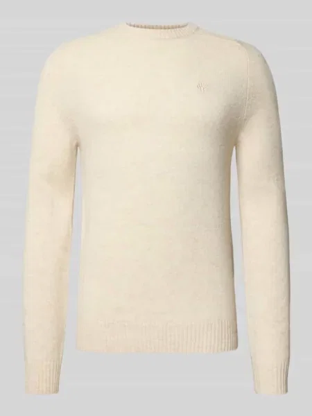 Sweter z dzianiny o kroju regular fit z czystej wełny Mcneal
