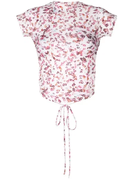 Tričko Isabel Marant Etoile s potiskem s abstraktním vzorem