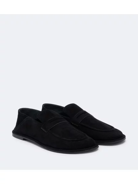 Pantofi loafer A.emery din piele de căprioară negru