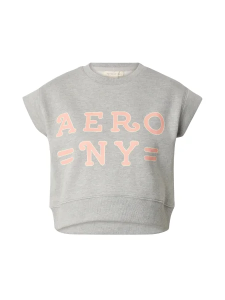 AÉROPOSTALE Tricou AERO NY amestecat / roz deschis gri