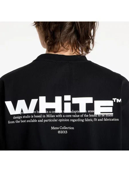 Tricou Off-white cu autograf alb
