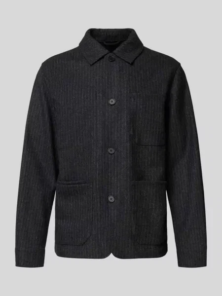 Żakiet o kroju regular fit z mieszanki z kołnierzem z połami Selected Homme