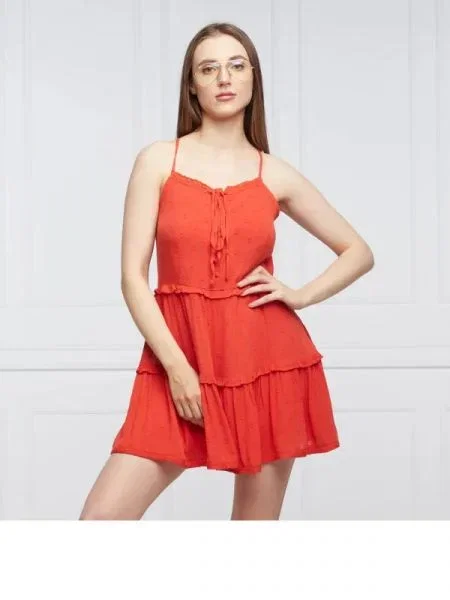 Superdry Rochie CAMI roșu
