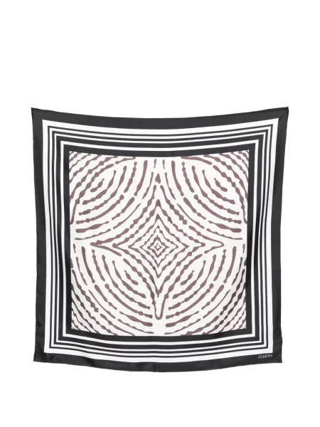 Fular Joseph de mătase alb