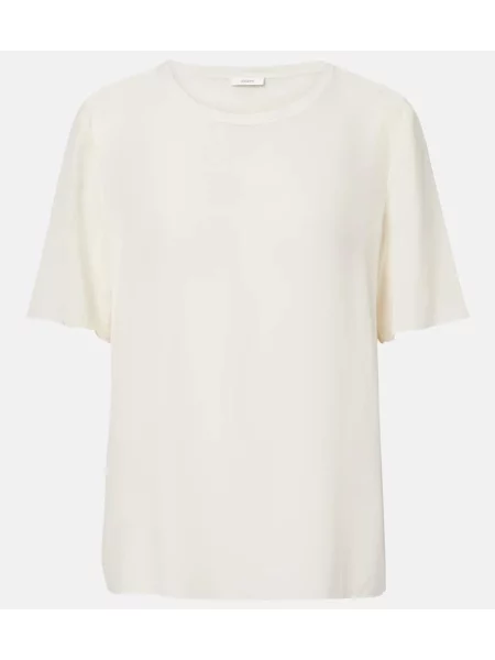 Tricou Joseph de mătase alb