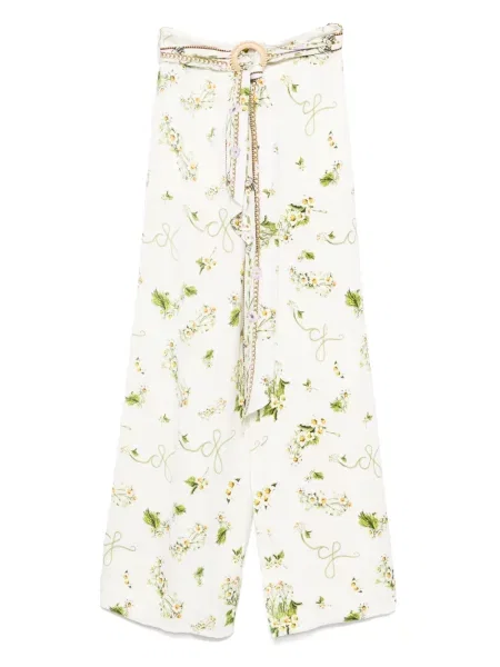 Pantaloni Camilla cu model floral cu imagine