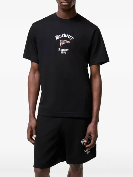 Tricou Burberry în carouri negru