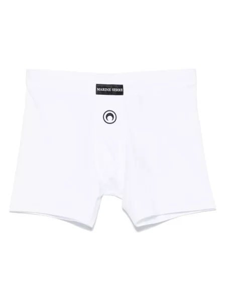 Boxeri Marine Serre cu broderie alb