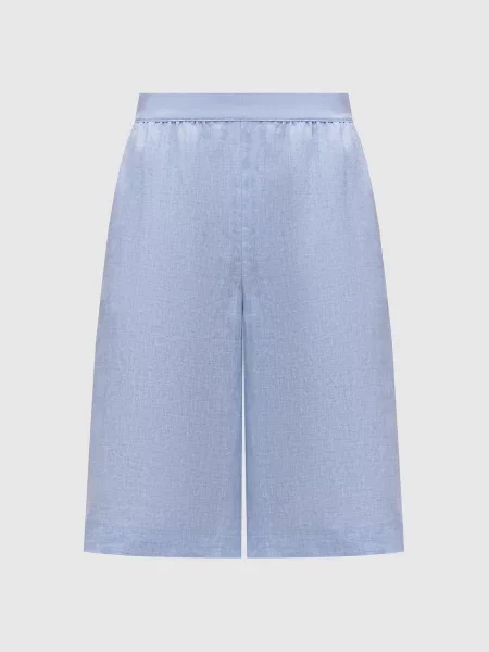 Бермуди з льону Agnona блакитні