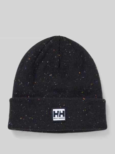 Czapka beanie z naszywką z logo Helly Hansen czarna