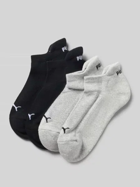 Skarpety z mieszanki bawełny w zestaw 4 szt. model Cushioned' Puma czarne
