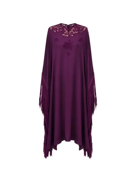Rochie Self-portrait cu franjuri violet