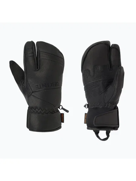 Кожаные перчатки Descente черные