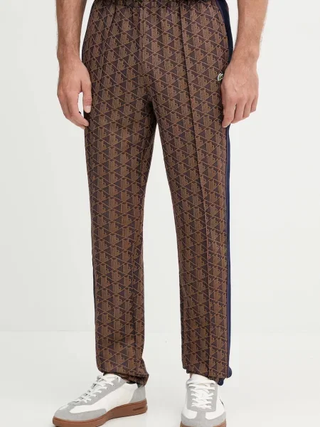 Спортивні штани Lacoste візерунок чорний