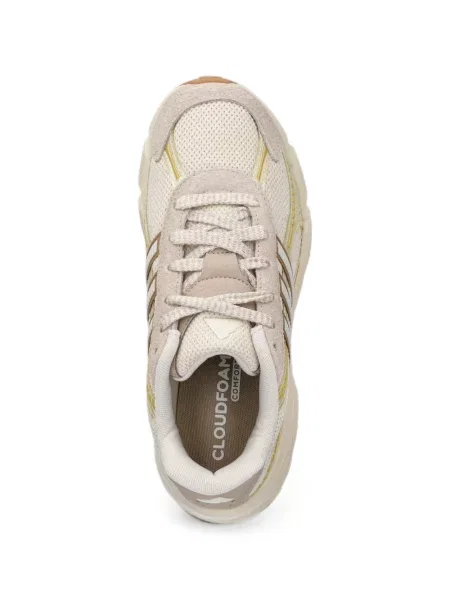 Ριγέ τρέξιμο μπουφάν Adidas με αυτόγραφο καφέ