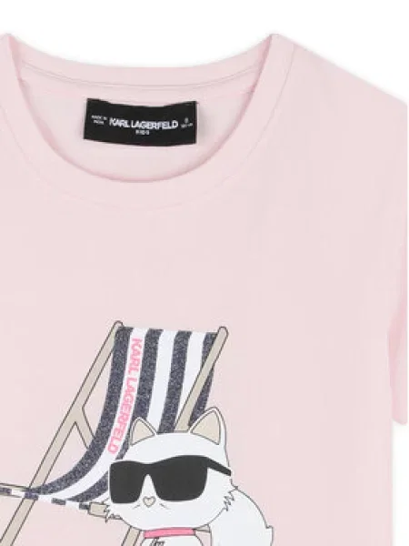 Karl Lagerfeld Kids Póló D rózsaszín