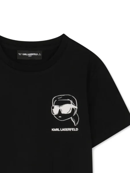 Koszulka dziecięca Karl Lagerfeld czarna