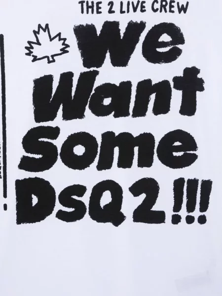 Dětské tričko Dsquared2 bílé