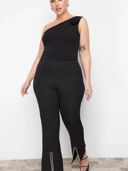 Панталон Trendyol камъни черно