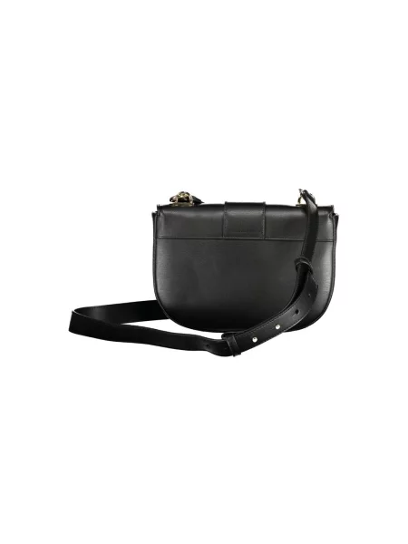 Lniana torebka Tommy Hilfiger czarna