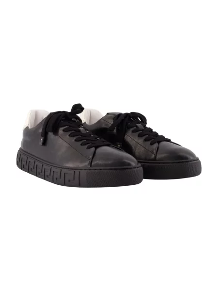 Sneakersy Versace skórzane czarne